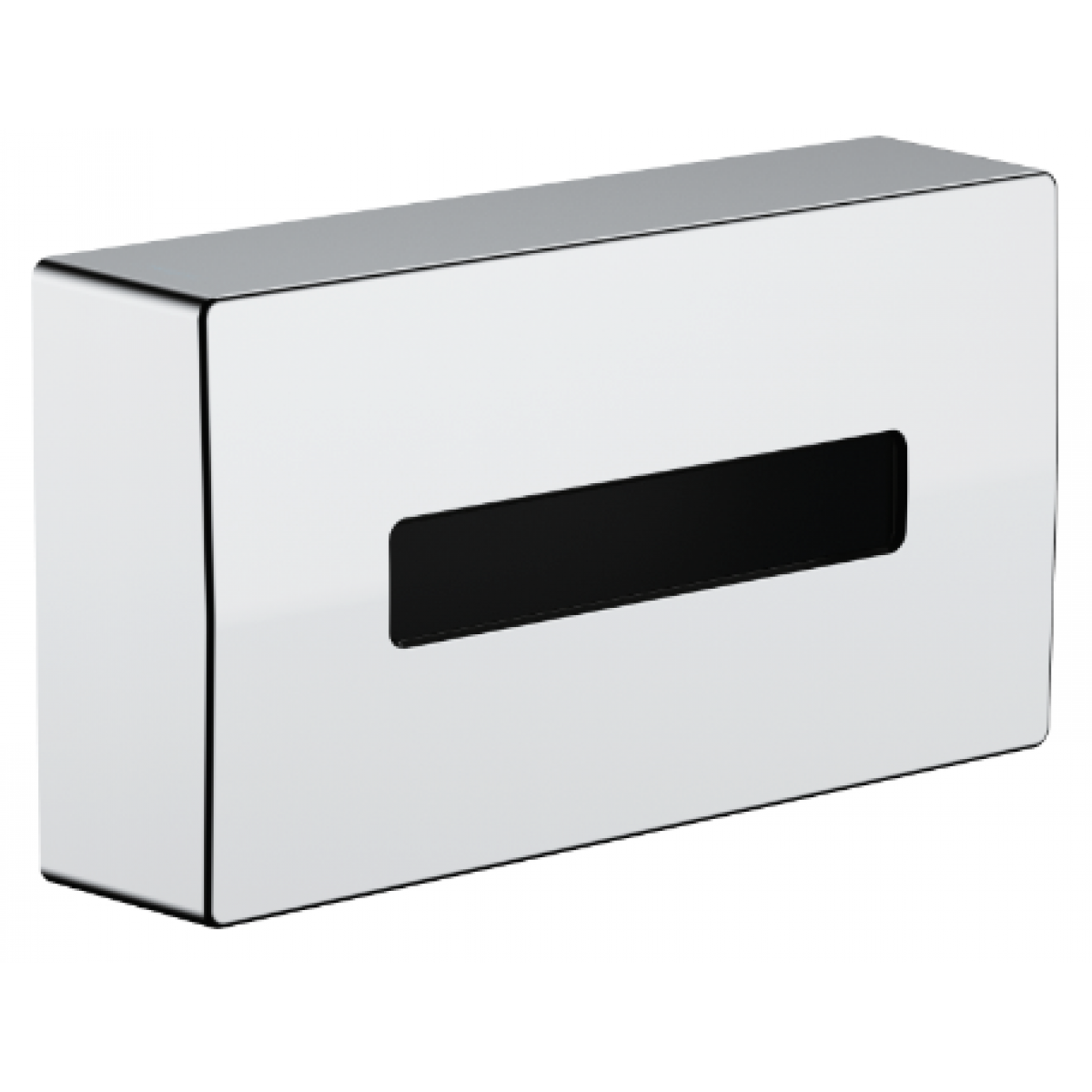 Hansgrohe AddStoris 鍍鉻紙巾盒 (壁掛式/可螺絲固定或黏接)